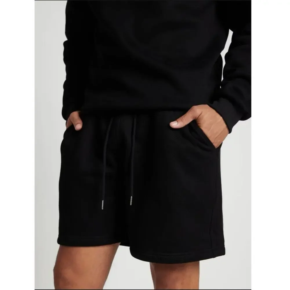 COMFRT Basic Fleece Short in Onyx Black
